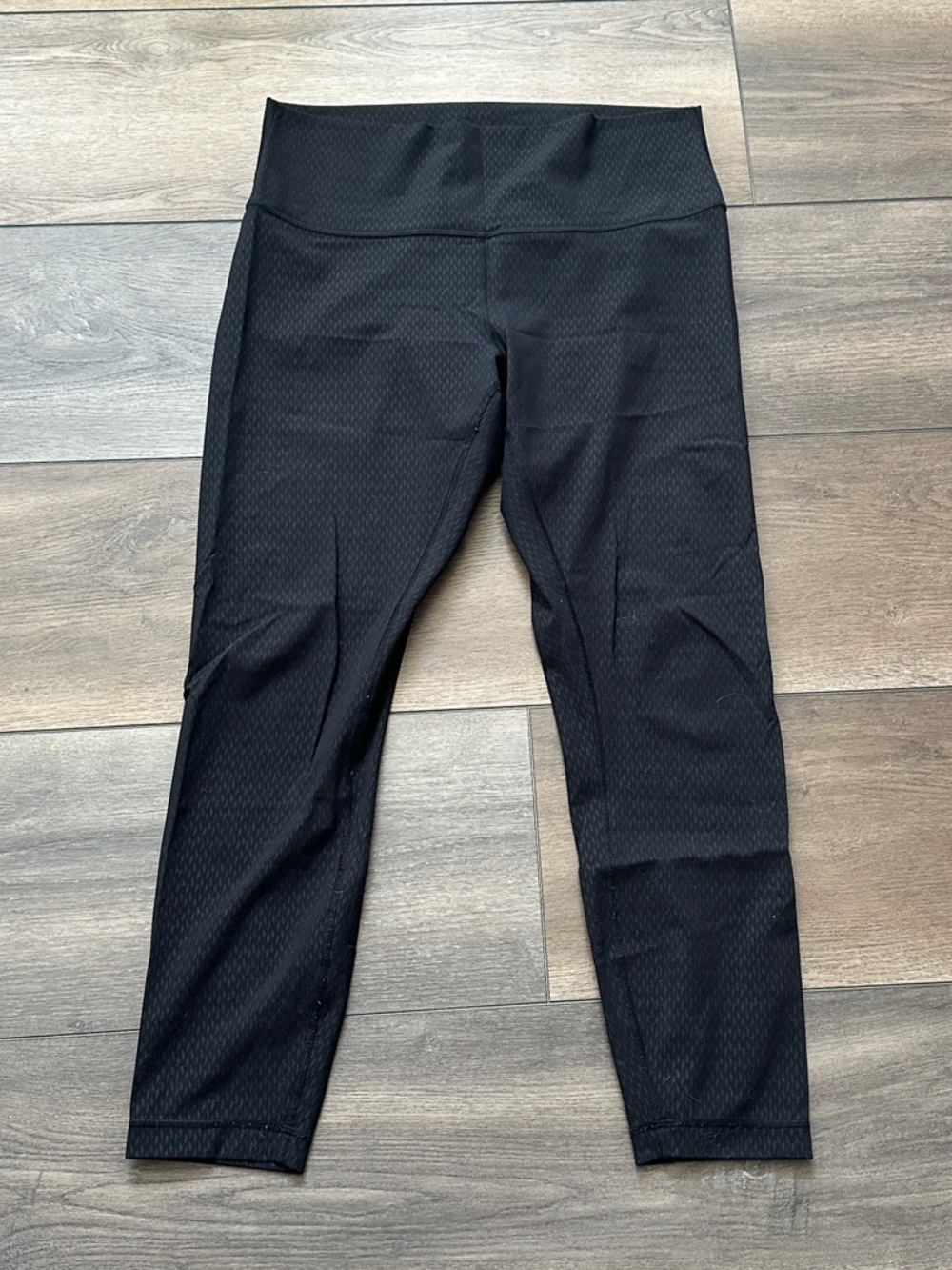lululemon athletica Black Textured High-Waist Leggings